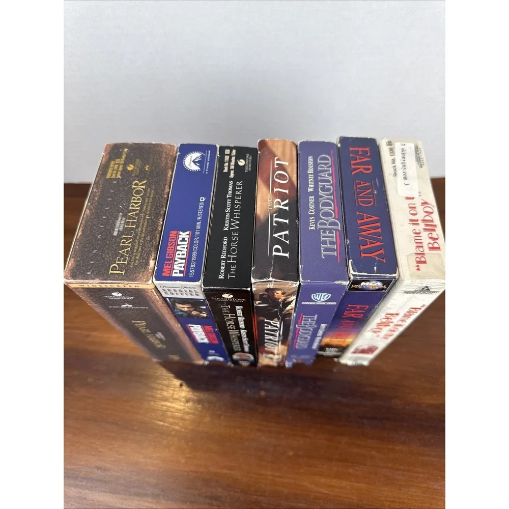 Lot Of 7 Vintage VHS -‎ 80s, 90s, 2000s Videos Mix- Patriot, Pearl Harbor
